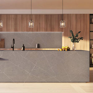 Losa de Cuarzo Artificial Gris Symphony 4070 de Alta Calidad, Fabricación ODM/OEM, para Encimeras de Cocina, Mesas de Hotel y Tocadores - Product Image 4