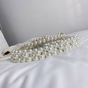 Sac de soirée de luxe de haute qualité pour femmes. La doublure est en polyester et est décorée d'une chaîne.606 - Product Image 5