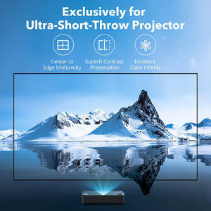 SLJ 120 pouces ALR CLR écran à cadre fixe nouvelle génération pour Wemax pour projecteur <span class=keywords><strong>Laser</strong></span> Xiaomi <span class=keywords><strong>VAVA</strong></span> <span class=keywords><strong>4K</strong></span> <span class=keywords><strong>UST</strong></span> 16:9 en cristal PET - Product Image 2