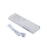 AOmei FX Transformateur d'alimentation LED étanche 24V pour armoire, bande LED, alimentation à tension constante, sortie unique 12V DC, interrupteur tactile