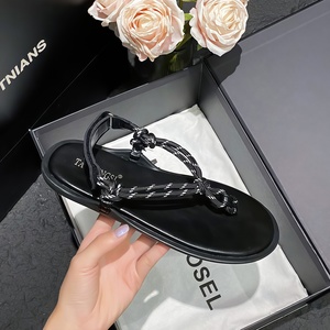 Sandales de luxe Yixinda pour <span class=keywords><strong>femme</strong></span>, légères, couleur unie, avec nœud en corde et bout en queue de poisson - Product Image 4
