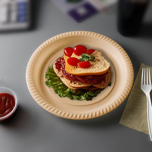 Contenedor de Alimentos Biodegradable Tipo Concha de Almeja para Comida para Llevar, 13x5x3 Pulgadas, Lonchera con Tapa, Caja Desechable Tipo <span class=keywords><strong>Submarino</strong></span> MFPP - Product Image 5