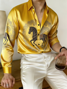 slim fit dress slacks Men's Gold Mustard Color Suit – Wedding & Prom Formal Suit Outfit, Modern  Blazer and Pants main image 0