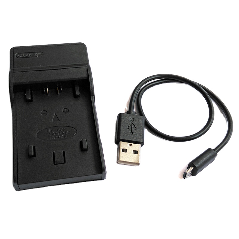 Sony NP-FH50 Battery Charger NP-FH50 Battery & Charger Combo For Sony Cameras (Alpha, DSC-HX Series) - 1000mAh Li-ion Powerextra Sony Battery