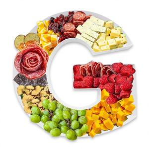 ZIJRXQ Caja Decorativa de Cartón en Forma de Letra G de 12 Pulgadas, Rellenable, para Alimentos (Charcutería) - Product Image 1