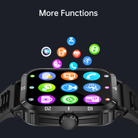 SENBONO KT71 Montre Intelligente Unisexe Écran HD 1.96'' Répondre aux Appels Sport Étanchéité IP68 Extérieure Carrée Moniteur de Fréquence Cardiaque 430mAh