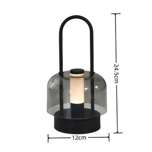 Chất lượng cao không dây LED bảng đèn pin hiện đại hoạt động cảm ứng có thể sạc lại sắt cơ thể bóng râm cho nhà vườn nhà hàng trang trí nội thất - Product Image 6