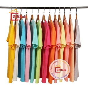 Nhà Máy Trực Tiếp Unisex Siêu Mềm <span class=keywords><strong>Cotton</strong></span> Cảm Thấy <span class=keywords><strong>100</strong></span> Polyester T-Shirt 200 Màu Sắc Rắn Màu Trống Áo Sơ Mi Cho Thăng Hoa In - Product Image 2