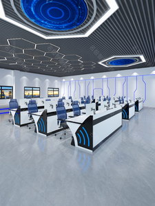 Escritorio <span class=keywords><strong>de</strong></span> transmisión personalizable OEM/ODM para transmisión <span class=keywords><strong>en</strong></span> <span class=keywords><strong>vivo</strong></span> y estudios <span class=keywords><strong>de</strong></span> <span class=keywords><strong>noticias</strong></span> Booth Anchor Station Staff Command Monitoring Console - Product Image 4