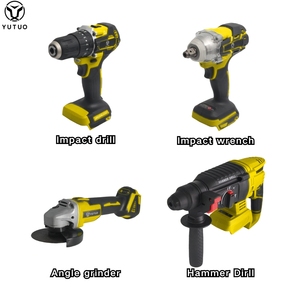 Bộ dụng cụ cầm tay đa năng YUTUO 18V 20V 21V: Máy khoan, tua vít, máy mài, máy khoan búa 4 trong 1, kèm hộp nhựa - Product Image 2
