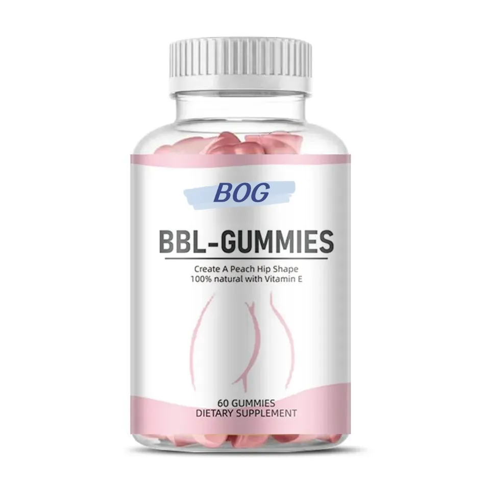 2024 OEM/ODM Hip Butt Gummies kustom pantat melengkung permen pantat pantat penggemuk produk BBL Vitamin C untuk Big Butt Protein Gummy