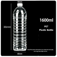 250ml 300ml 350ml 500ml 535ml 1000ml 1600ml 2000ml Air Mineral Botol Transparan Minuman Jus Susu Teh Botol Plastik PET