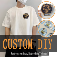 Patchs ronds en silicone DTF colorés de 5 cm, personnalisables avec logo ou images, thermocollants pour vêtements, t-shirts et autres articles vestimentaires