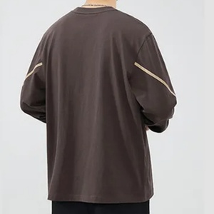 Camiseta de Manga Larga de Poliéster/Algodón, Cuello Redondo, Corte Ajustado, Personalizable para Hombre - Product Image 5