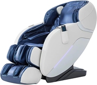 Silla de Masaje Eléctrica Portátil de Gravedad Cero para Cuerpo Completo, Piernas y Cintura, de Cuero, con Función Musical, para Decoración Moderna y Lujosa