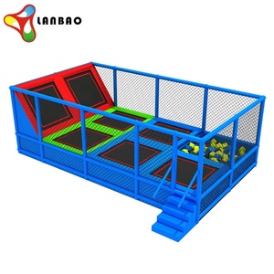 Petite aire de jeux pour enfants à prix d'usine équipement d'intérieur Bungee Jumping Square <span class=keywords><strong>Trampoline</strong></span> Park - Product Image 5