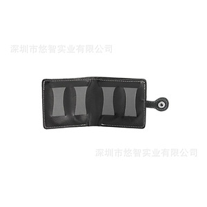 Estuche para púas de guitarra de cuero PU personalizado, funda para púas de ukelele, clip pequeño para púas de guitarra - Product Image 3
