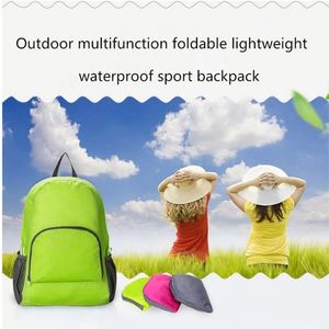 Sac à dos pliable léger en nylon pour le sport et les voyages, personnalisable avec logo, étanche, en petites quantités, vente en gros - Product Image 2