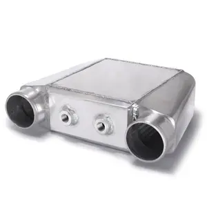 ADDCO Universal Aluminium Wasser-Luft-Liquid Racing Zwischengerät Kern: 250 × 220 × 115 mm Eingang/Ausgang: 3,5" AD-SL5046A