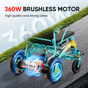 <span class=keywords><strong>Fauteuil</strong></span> <span class=keywords><strong>roulant</strong></span> électrique à suspension à double ressort pour rouler en douceur <span class=keywords><strong>sur</strong></span> des routes accidentées <span class=keywords><strong>Fauteuil</strong></span> <span class=keywords><strong>roulant</strong></span> électrique de haute qualité 360W puissant et motorisé sans balais - Product Image 4