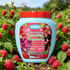 <span class=keywords><strong>Masque</strong></span> capillaire 2-en-1 UUKKG bio pastèque, fraise, figue, banane, ananas pour <span class=keywords><strong>cheveux</strong></span> bouclés – Réparation profonde, hydratant nourrissant, mousse - Product Image 2