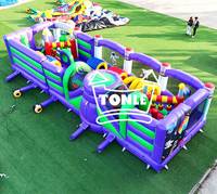 Jeux de parc d'attractions gonflables pour enfants et adultes, thème vaisseau spatial, pour l'extérieur, à vendre