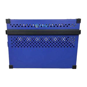 TYXD koyu mavi alüminyum köpek kafesi orta köpek sandık kulübesi ekstra büyük kapalı köpek kafesi araba - Product Image 6