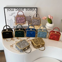 Bolsos de Mano de PU para Mujer, Diseño 2025, con Cadena Dorada, Bolsos de Diseñador con Cadena, Bolso de Hombro, Bolsos de Lujo, Elegantes Bolsos de Mano para Mujer