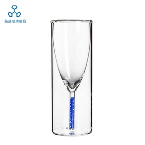 Factory <strong>Wholesale</strong> Handmade Creative Double Wall Luxury Personalized Stemless <strong>Champagne</strong> <strong>Flutes</strong> - Product Image 3