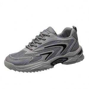 Baskets respirantes antidérapantes pour hommes, chaussures de sport décontractées en maille pour la course, baskets plates décontractées à empeigne en maille pour hommes - Product Image 5