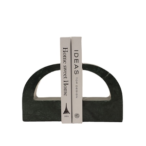 Organisateur de bureau de luxe Evelyn, lourd et élégant, idée cadeau unique pour la fête des mères, serre-livres à motif marbré - Product Image 1
