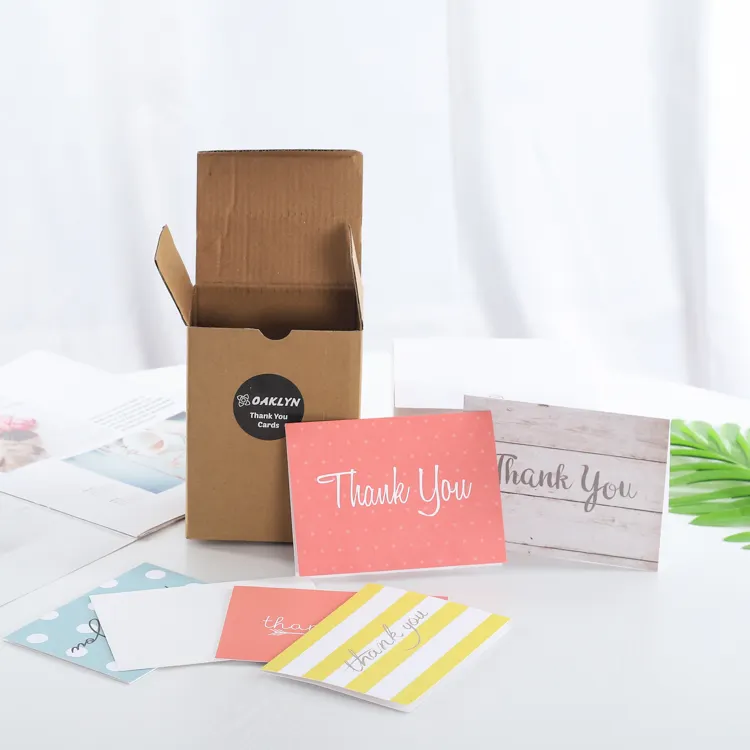Tarjetas de agradecimiento personalizadas para bebé recién nacido, tarjeta de felicitación con sobres para boda y cumpleaños