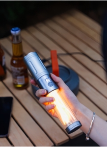 Yumuşak COB taktik LED el feneri şarj edilebilir 5 modu zumlanabilir kamp güç banka Tripod için su geçirmez ayarlanabilir parlaklık - Product Image 6