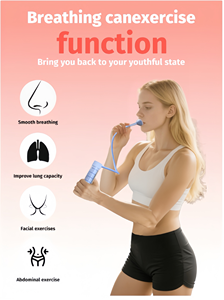 CZFIT Mancuerna de Respiración Ajustable con Contador Digital, Entrenador Portátil de Capacidad Pulmonar y Ejercicios Abdominales para el Hogar - Product Image 6