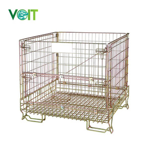 Contenedor de malla de alambre galvanizado apilable para transporte de bodega para botella de vino - Product Image 2