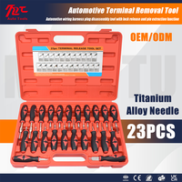 Kit de 23 outils de démontage et d'assemblage de bornes de réparation automobile, déboucheur de faisceaux de câbles et extracteur de broches