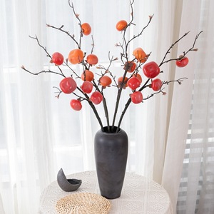 Branches artificielles de kaki CallaFloral en mousse rouge pour décorations de mariage et décoration intérieure - Product Image 2
