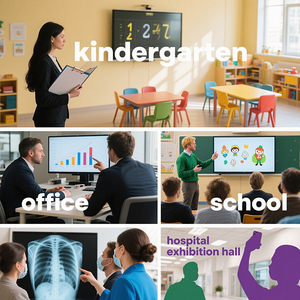 Etto 55 65 75 85 86 98 110 inch cảm ứng tương tác màn hình phẳng LCD kỹ thuật số Android 14 bảng tương tác cho các trường học giảng dạy - Product Image 6