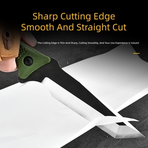 <b>Plastic</b> Handle Stainless Steel Blade <b>Pocket</b> Knife OEM/ODM Customizable HK SS253 Camping Survival Tool 200mm 3mm - Product Image 5