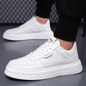 <b>White</b> Breathable Sneakers Men Casual <b>Lace</b> Up Sport Shoes Fashion Style Athletic Shoes For Leisure Wear - Product Image 3
