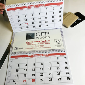 Cá Nhân Perpetual Hàng Tháng Advent Quà Tặng Trung Quốc Tùy Chỉnh Công Ty In Ấn 2025 Dọc Bàn Bảng 3 Nếp Gấp Tầng Tường Lịch - Product Image 2