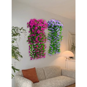 <span class=keywords><strong>Fleur</strong></span> artificielle murale en forme de trompette de gloire du matin, décoration de mariage, de balcon ou de maison - Product Image 5