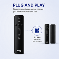 Télécommande sans fil BLE pour PC portable, 8 boutons, noire, garantie de qualité, fonctionnement facile et pratique, pour système de maison intelligente