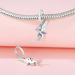Nhà Sản Xuất Trực Tiếp 925 Sterling Bạc Charms Mặt Dây Chuyền Tốt Hạt Cho Vòng Đeo Tay Trang Sức Làm Cho Các Cặp Vợ Chồng Gia Đình Tình Bạn - Product Image 2