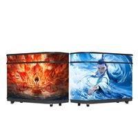 Panneau LED créatif flexible intérieur/extérieur, affiche numérique P1.86, écran mobile étanche, bar, scène DJ, comptoir de réception, 1 an