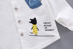 Proveedor Chino de Ropa, Pantalones de Bebé con Estilo Moderno y Muchos Bolsillos, Conjunto para Niños - Product Image 3