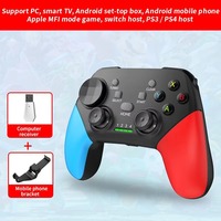 G9 Kabelloser Spielcontroller für Computer Steam für TV mit Vibrationsmotor und Adapterhalterung