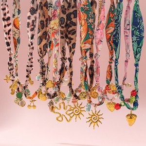 Collar de Acero Inoxidable Colorido para Playa, Venta al por Mayor, <span class=keywords><strong>Serie</strong></span> Océano, Resistente al Agua, Chapado en Oro - Product Image 3
