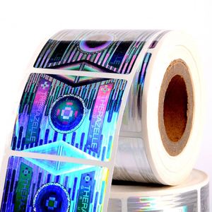Rollo de Etiquetas Adhesivas de Material PET Holográfico con Código QR Anti-Falsificación Personalizado - Product Image 5