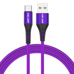 Cable de Carga Rápida USLION 3A USB Tipo <span class=keywords><strong>C</strong></span>, Cable de Carga Súper Rápida USB <span class=keywords><strong>C</strong></span> con Trenzado de Nailon - Product Image 4